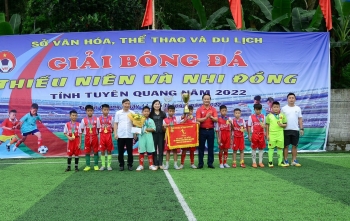 Bế mạc, trao thưởng Giải bóng đá Thiếu niên và Nhi đồng tỉnh Tuyên Quang năm 2022